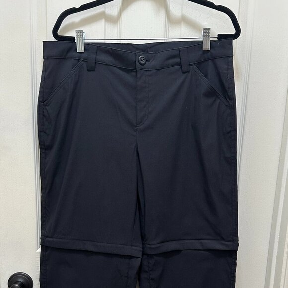 New Eddie Bauer Convertible Pant Women's Size 12 Black Adjustable Length UPF 50+ - Picture 3 of 13